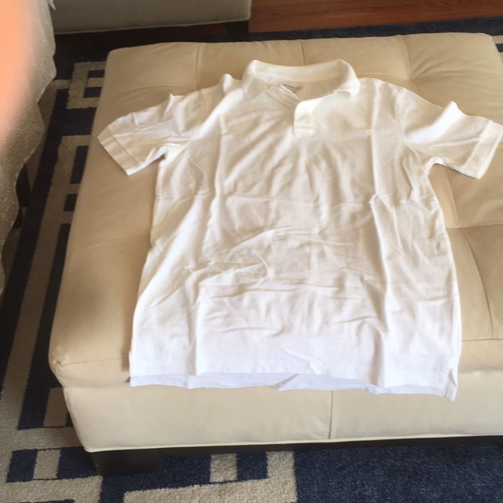 White cotton polo